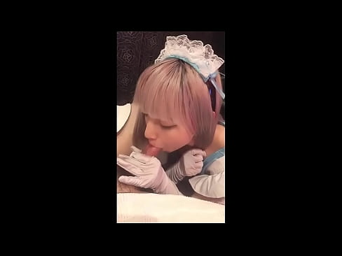 ❤️ Idol Japanese [mayuka], Aṣọ iranṣẹbinrin Faranse, apakan 1, ifefẹfẹ ati fifẹ kuro pẹlu ipara ️ Iwa onihoho furo ❌❤