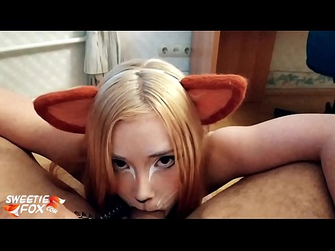 ❤️ Kitsune gbe dick ati pẹlu ni ẹnu rẹ ️ Iwa onihoho furo ❌❤
